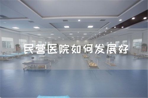 民營(yíng)醫(yī)院如何發(fā)展好(圖1)