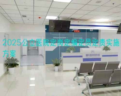 2025公立醫(yī)院定崗定編定員定責(zé)實施方案(圖1)